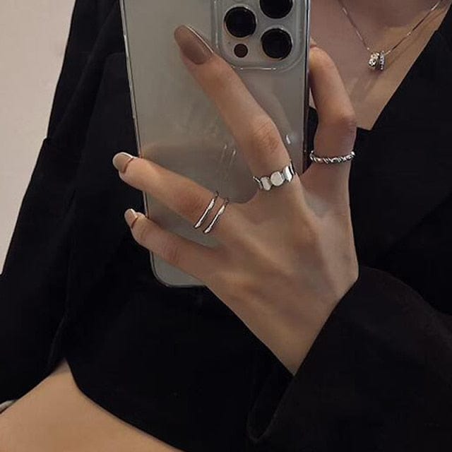 Oh Saucy Body Jewellery 5474102 Quality Multi Finger Rings For Women 3/4/5 PCS Sets