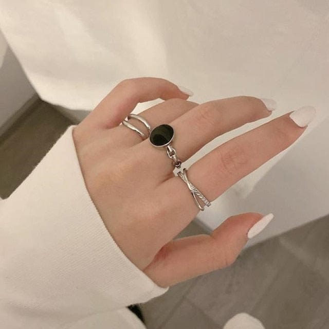 Oh Saucy Body Jewellery 54798 Quality Multi Finger Rings For Women 3/4/5 PCS Sets