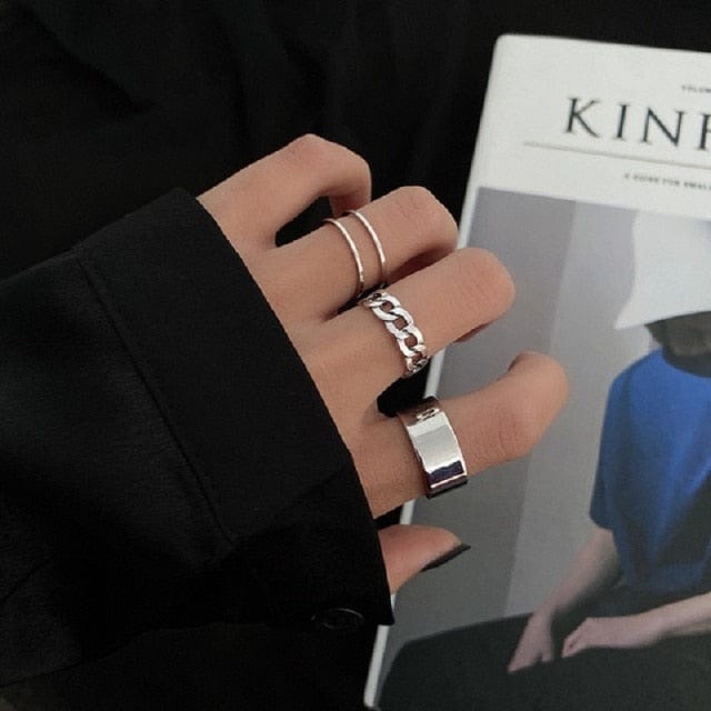 Oh Saucy Body Jewellery OV5261901 Quality Multi Finger Rings For Women 3/4/5 PCS Sets