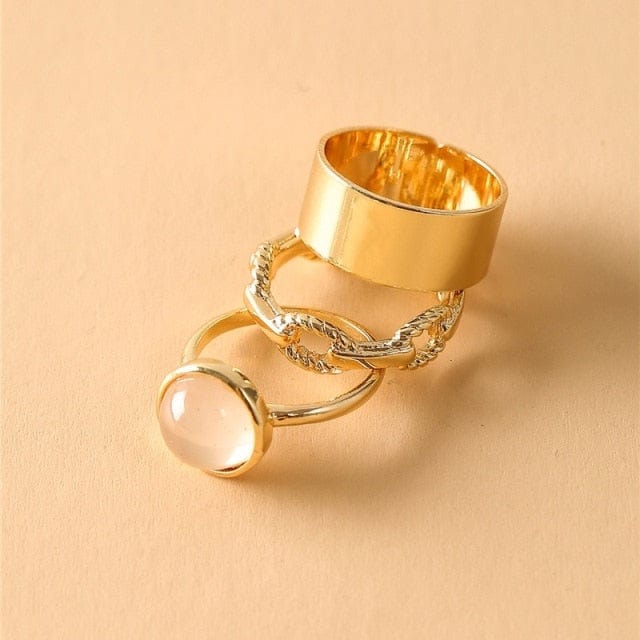 Oh Saucy Body Jewellery OV52797 Quality Multi Finger Rings For Women 3/4/5 PCS Sets