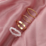 Oh Saucy Body Jewellery OV5311401 Quality Multi Finger Rings For Women 3/4/5 PCS Sets