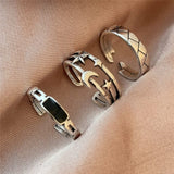 Oh Saucy Body Jewellery OV5324902 Quality Multi Finger Rings For Women 3/4/5 PCS Sets