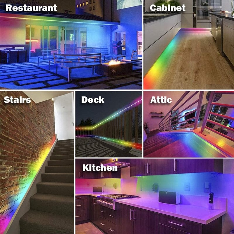 Oh Saucy home "Rainbow Tape" LED Strip Light Home Party Decoration