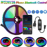 Oh Saucy home WS2812b Phone BT / 1m "Rainbow Tape" LED Strip Light Home Party Decoration