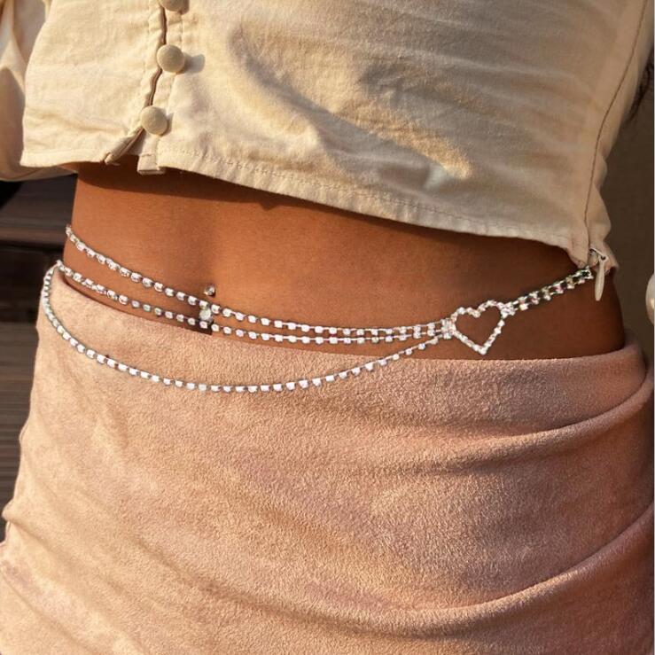 Oh Saucy Body Jewellery Rhinestone Belly Chains ~  Body Bling Accessories