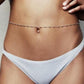 Oh Saucy Body Jewellery YLBC136B  Silver Rhinestone Belly Chains ~  Body Bling Accessories