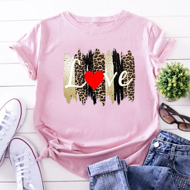 ZOGANKIN Summer Fashion Shirt Lips Leopard Graphic T Shirt Women Tops Base O-neckBlack Tees Kiss Leopard Lip Funny Girls Tshirt - OhSaucy