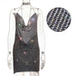 Oh Saucy Sexy See through Rhinestone | Metal Chainmail | Glitter Mini Dress | Backless Sequins Luxury Party Dress