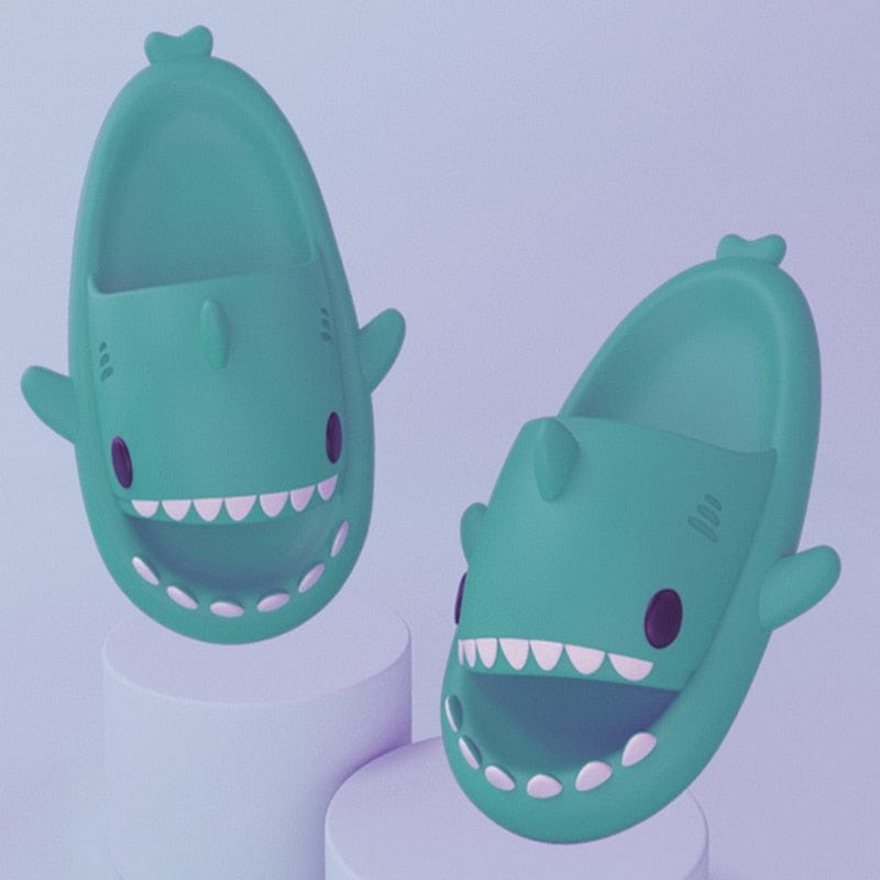 Oh Saucy 0 A-green / 36-37 Sharky™ Shark Sliders - Super Soft, Comfy, Silent and Anti-slip Outdoor Indoor Funny Slippers