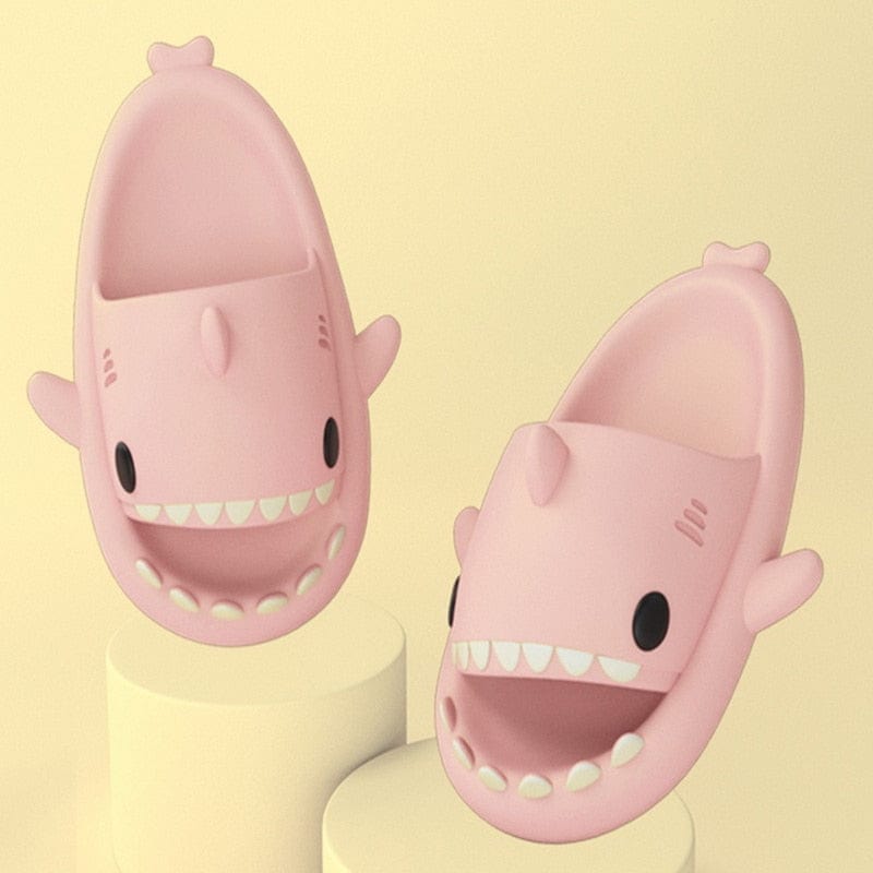 Oh Saucy 0 A-pink / 36-37 Sharky™ Shark Sliders - Super Soft, Comfy, Silent and Anti-slip Outdoor Indoor Funny Slippers