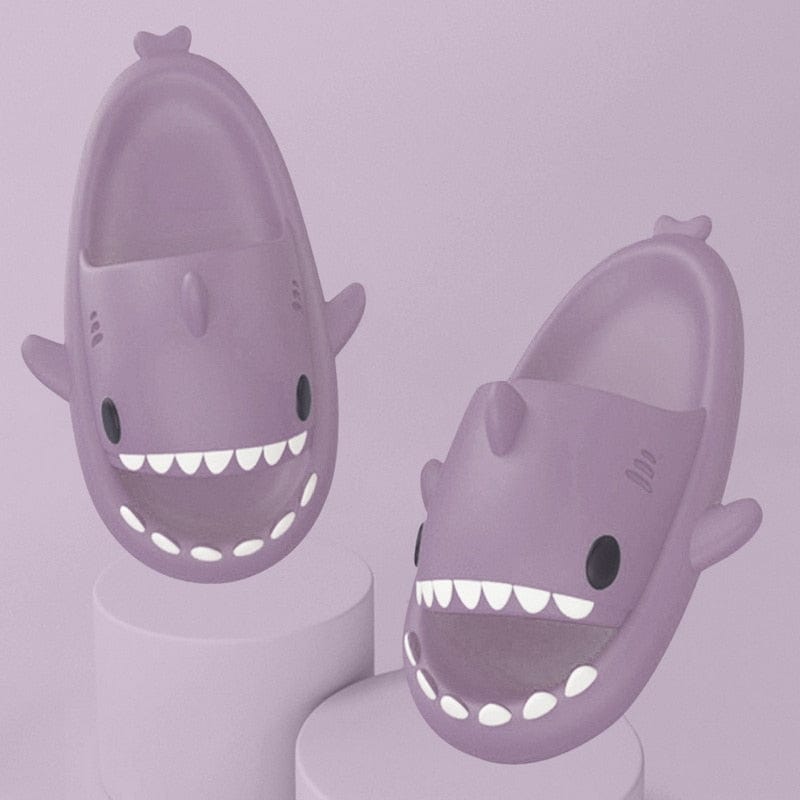 Oh Saucy 0 A-purple / 36-37 Sharky™ Shark Sliders - Super Soft, Comfy, Silent and Anti-slip Outdoor Indoor Funny Slippers