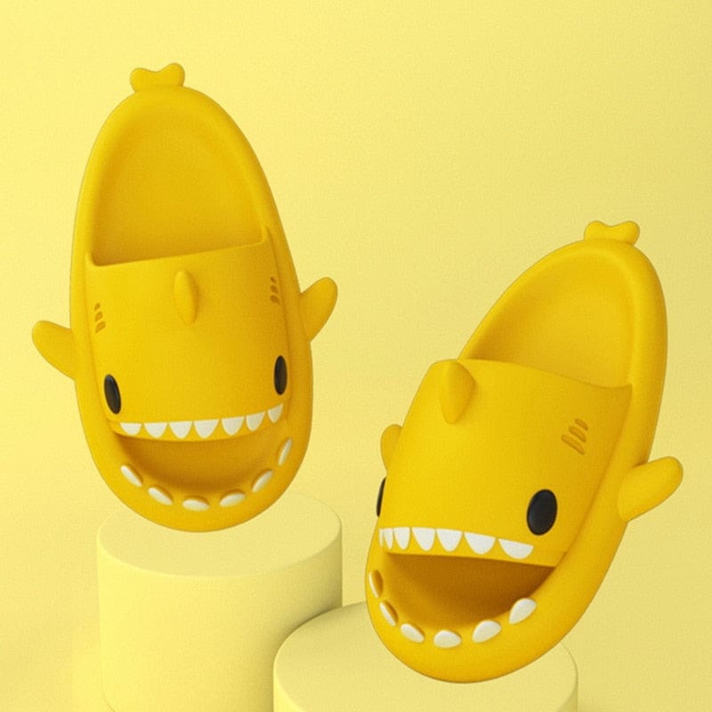 Oh Saucy 0 A-yellow / 36-37 Sharky™ Shark Sliders - Super Soft, Comfy, Silent and Anti-slip Outdoor Indoor Funny Slippers