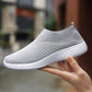 Oh Saucy 1926Gray / 42 Sneakers Women Walking Shoes Woman Lightweight Loafers Tennis Casual Ladies Fashion Slip on Sock Vulcanized Shoes Plus Size 2021