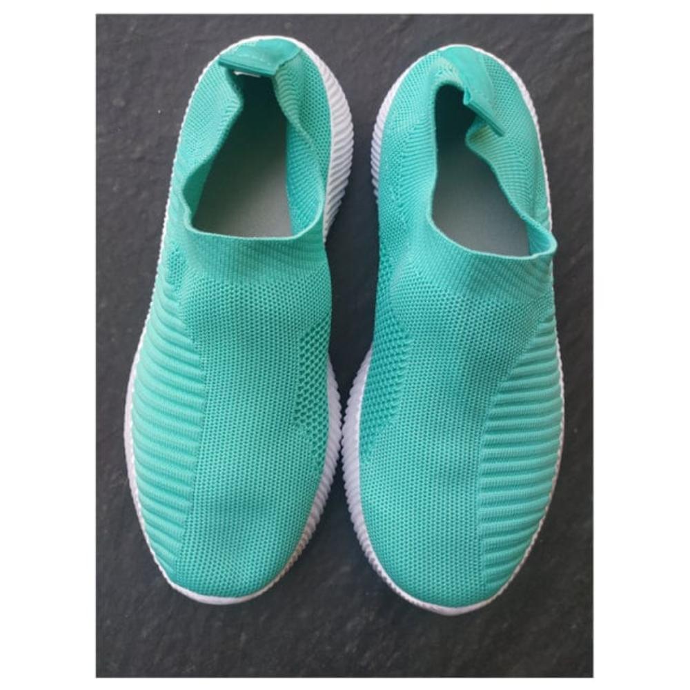 Oh Saucy 1926Green / 36 Sneakers Women Walking Shoes Woman Lightweight Loafers Tennis Casual Ladies Fashion Slip on Sock Vulcanized Shoes Plus Size 2021