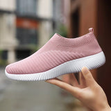 Oh Saucy 1926Pink / 36 Sneakers Women Walking Shoes Woman Lightweight Loafers Tennis Casual Ladies Fashion Slip on Sock Vulcanized Shoes Plus Size 2021
