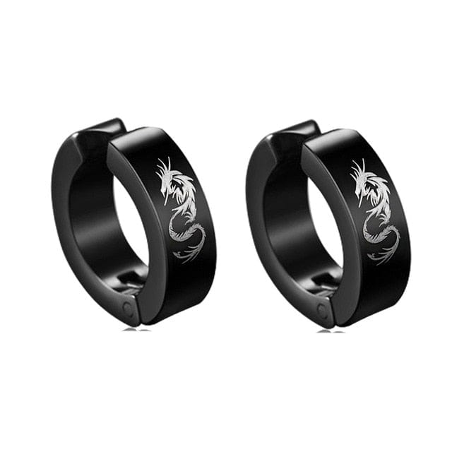 OhSaucy Apparel & Accessories Style 7 Stainless Steel Dangle Earrings GOTHIC STREET POP HIP HOP PUNK