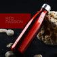 OhSaucy 350ml / Red Stainless Steel Thermos Water Bottle for Sport and Gym