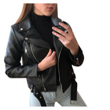 Stylish Trendy Faux Leather Jacket - OhSaucy