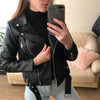 Women Cool Faux Leather Jacket - OhSaucy