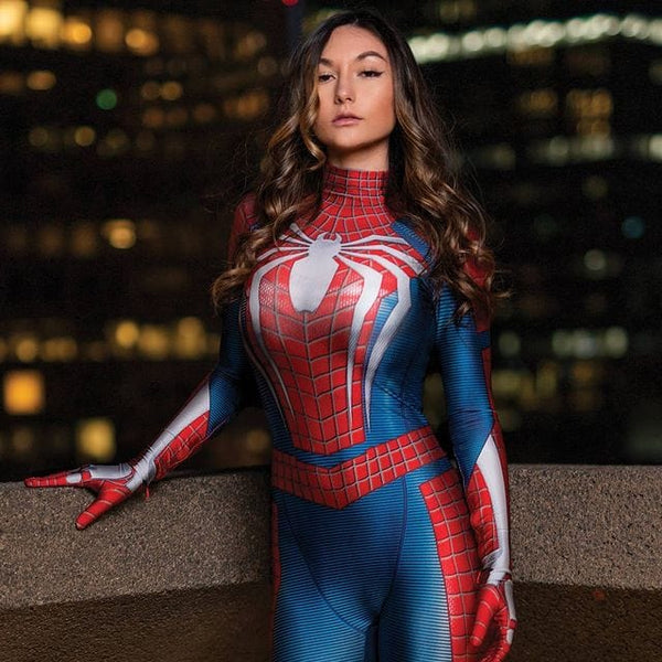 OhSaucy Apparel & Accessories XXXL / Size for Women Superhero Cosplay Costume Bodysuit *Spiderwoman*