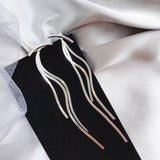 OhSaucy Apparel & Accessories Y6021 Silver Tassel Drop Earrings | Many Styles 20% Off