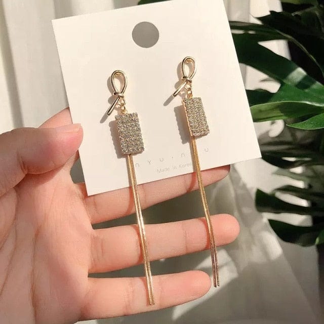 OhSaucy Apparel & Accessories Y6088 Gold Tassel Drop Earrings | Many Styles 20% Off