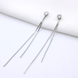 OhSaucy Apparel & Accessories Y6094 Silver Tassel Drop Earrings | Many Styles 20% Off
