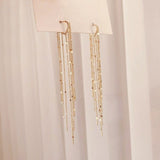 OhSaucy Apparel & Accessories Y6110 Gold Tassel Drop Earrings | Many Styles 20% Off
