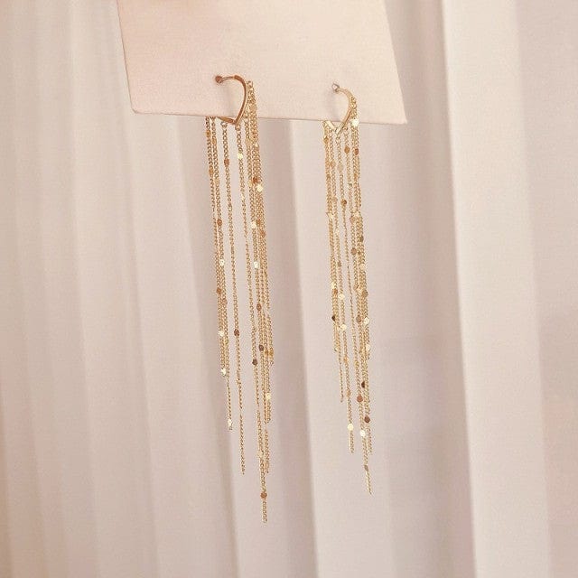 OhSaucy Apparel & Accessories Y6110 Gold Tassel Drop Earrings | Many Styles 20% Off