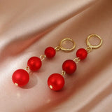 OhSaucy Apparel & Accessories Y6178 Red Tassel Drop Earrings | Many Styles 20% Off