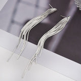 OhSaucy Apparel & Accessories Y8009 Silver Tassel Drop Earrings | Many Styles 20% Off