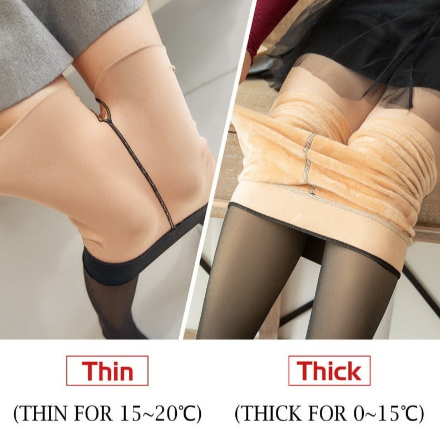 OHS seasonal Thermal Pantyhose For Warm Fleece Tights 200g Plus Size Women Legging Winter Ladies Sexy Stockings Fake Translucent Leggings