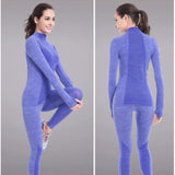 OhSaucy Long Johns Royal blue / M Thermal Underwear - Winter Season  - Long Underwear -  Two Piece Set