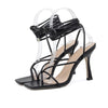Oh Saucy 268 2 / 42 Thin High Heels Shoes Gladiator Ankle Strap Sexy Pump Ladies Plus Size