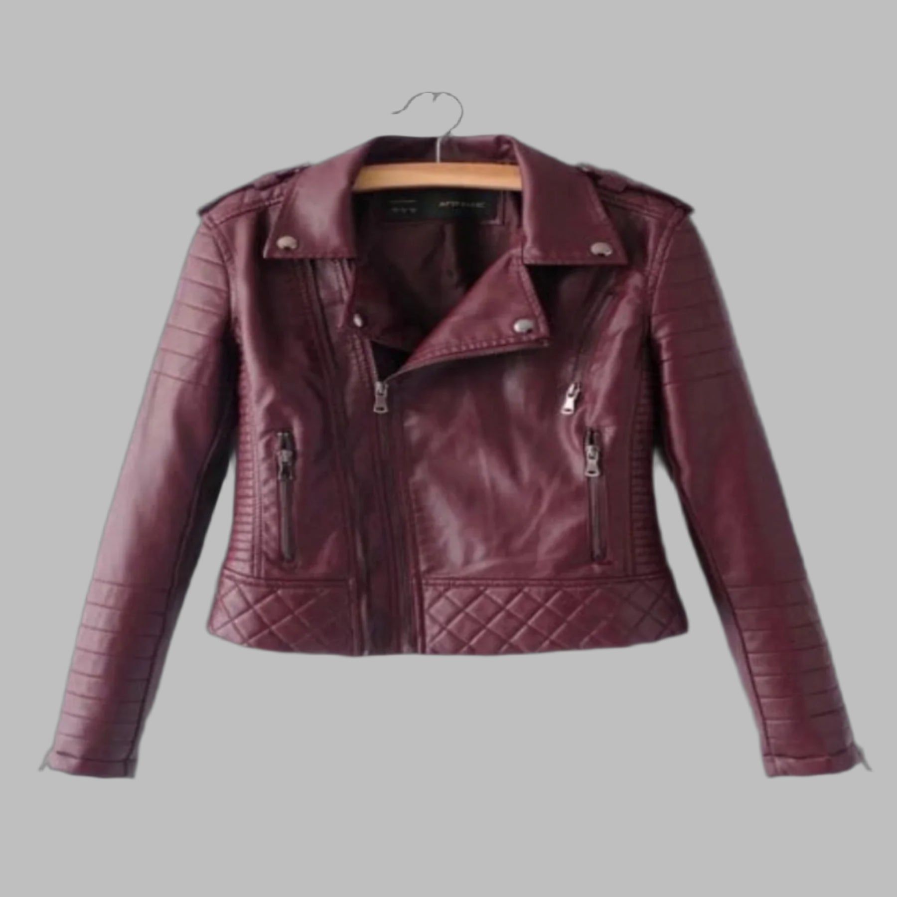 Trendy Motorcycle Faux Leather Jackets - OhSaucy