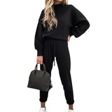 OhSaucy StyleB black / China / S Two Piece Hooded Oversized Fleece Tracksuit