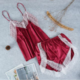 Two Piece Pajama V-neck teddy with Rayon Shorts - ohsaucy