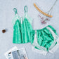 Two Piece Pajama V-neck teddy with Rayon Shorts - ohsaucy