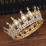 Oh Saucy Gold 14 Vintage Wedding Queen King Tiaras and Crowns Bridal Head Jewelry Accessories Women diadem Pageant Headpiece Bride Hair Ornament
