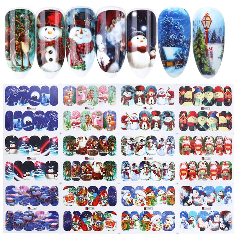 OHS beauty A1141-1152 VIP Nail Stickers Set  Autumn Winter Christmas Halloween Nails 2022