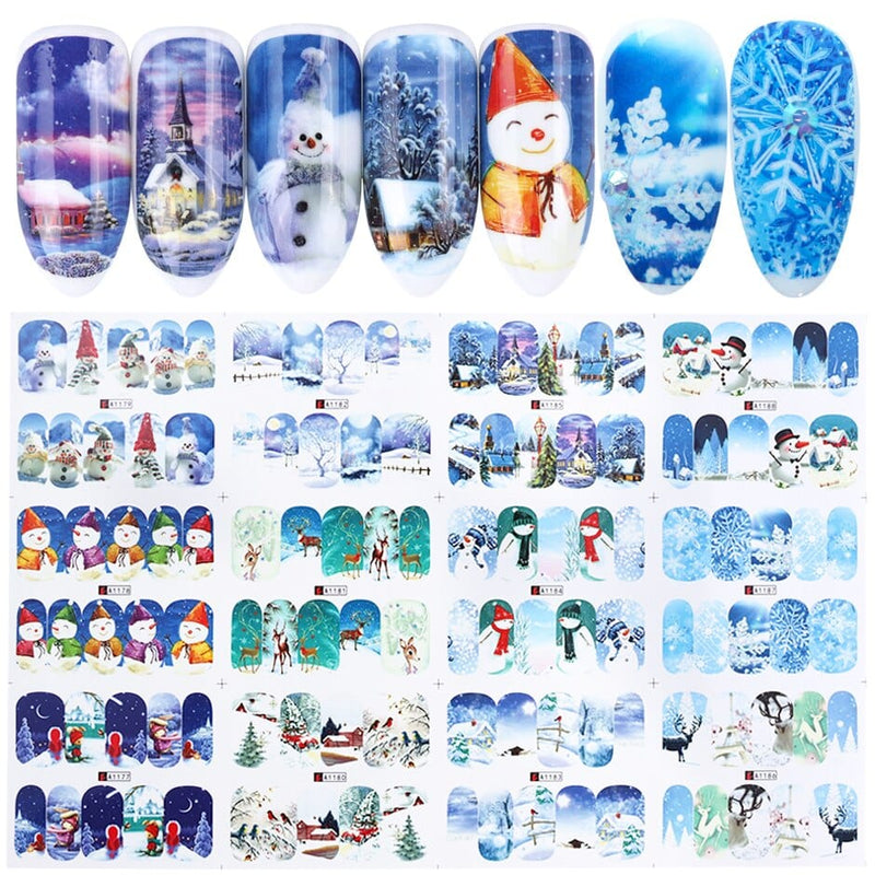 OHS beauty A1177-1188 VIP Nail Stickers Set  Autumn Winter Christmas Halloween Nails 2022