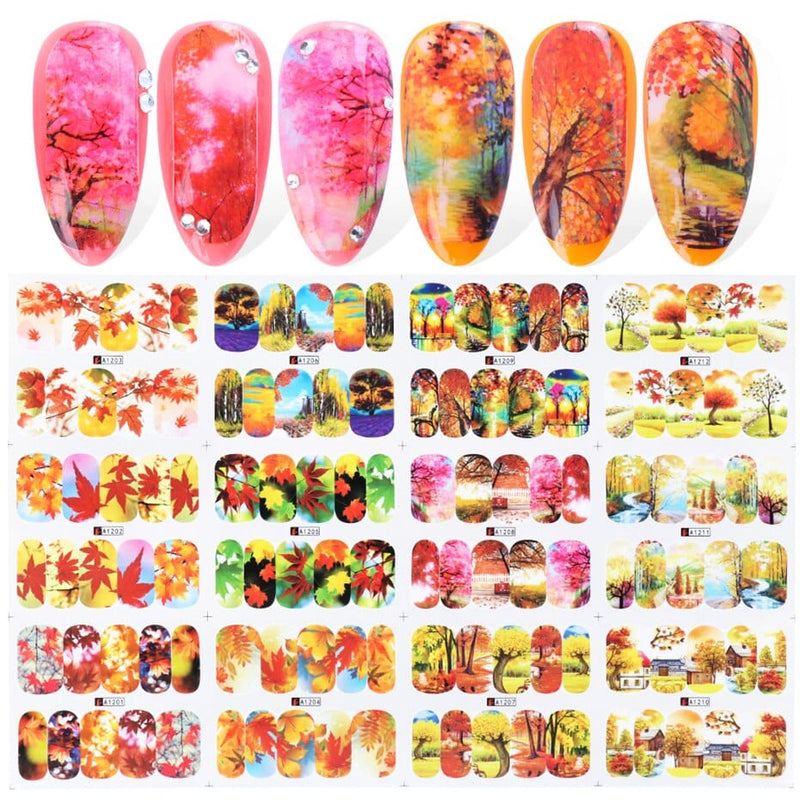 OHS beauty A1201-1212 VIP Nail Stickers Set  Autumn Winter Christmas Halloween Nails 2022