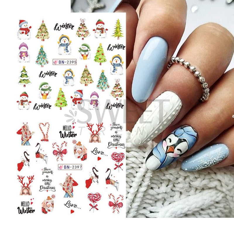 OHS beauty VIP Nail Stickers Set  Autumn Winter Christmas Halloween Nails 2022