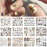 OHS beauty BN1573-1584 VIP Nail Stickers Set  Autumn Winter Christmas Halloween Nails 2022