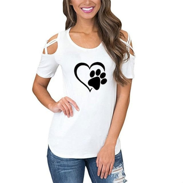 Lovely Women Causal Cotton Sexy Tees - OhSaucy