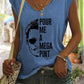 Oh Saucy 0 Blue / S Women's Pour Me A Mega Pint Johnny Depp Tank Top