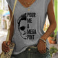 Oh Saucy 0 Gray / S Women's Pour Me A Mega Pint Johnny Depp Tank Top