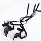 OhSaucy Shoes Women Sandals Bandage Flock Cross Strap Lace Up High Heels Sandal