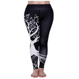 OhSaucy leggings Branch black / 3XL Yoga Fitness Leggings Women Pants Fitness Slim Tights Gym Running Sports Clothing