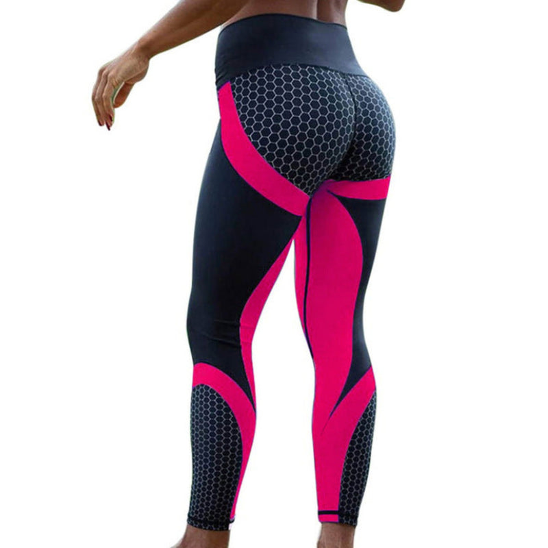 OhSaucy leggings Red / 3XL Yoga Fitness Leggings Women Pants Fitness Slim Tights Gym Running Sports Clothing